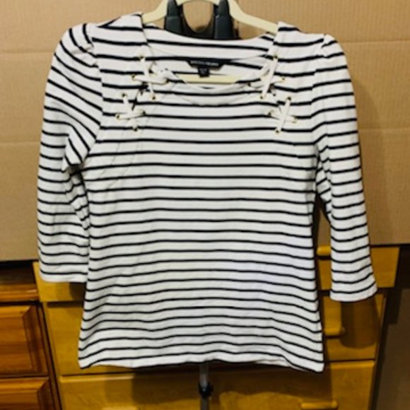 Boston Proper Striped Top - Picture 2 of 5